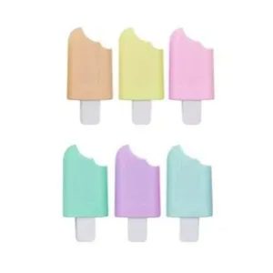 Caneta Marca Texto Jocar Office Mini Picolé 6 cores - Leonora