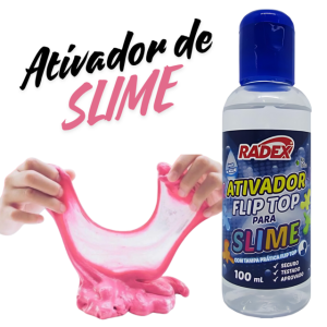 SLIME ATIVADOR FLIP TOP 100ML. UNIDADE 7704 - RADEX