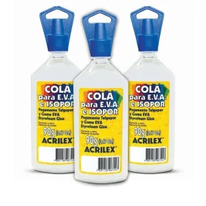 Cola para Isopor Acrilex Isopor E Eva 90 g - Acrilex