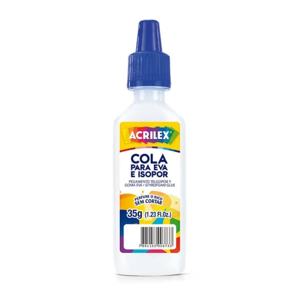 Cola para Isopor Acrilex Isopor E Eva 35 g - Acrilex