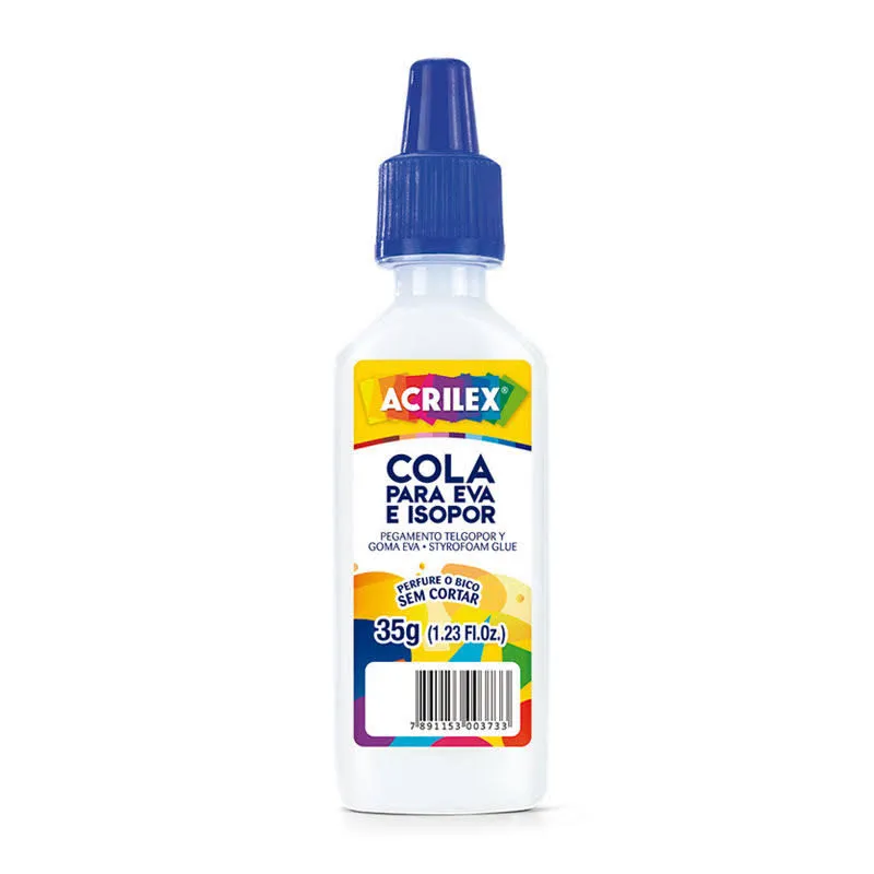 Cola para Isopor Acrilex Isopor E Eva 35 g - Acrilex