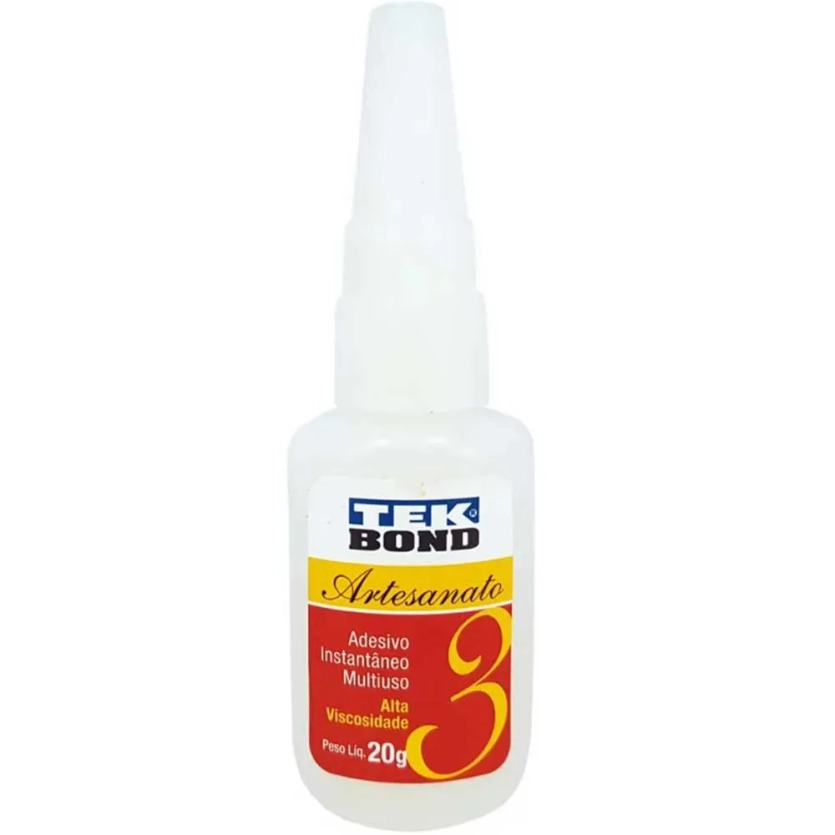 Cola (adesivo instantâneo) Artesanato 3 20g - Tekbond