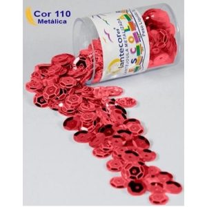 LANTEJOULA POTE 2G GRANDE LANTECOR VERMELHO Nº10