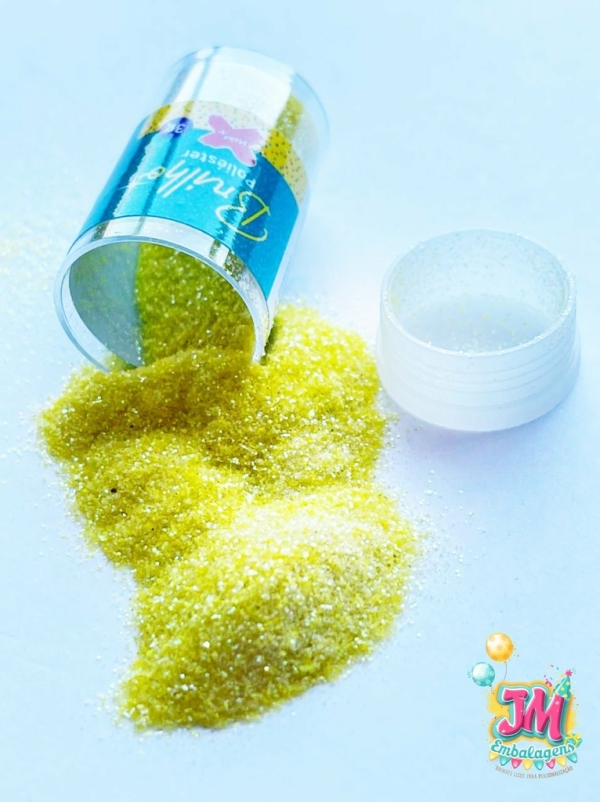 GLITER POTE 3G AMARELO NEON