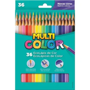 Lapis de cor (sextavado) Multicolor Super Eco 36cores - Faber-Castell