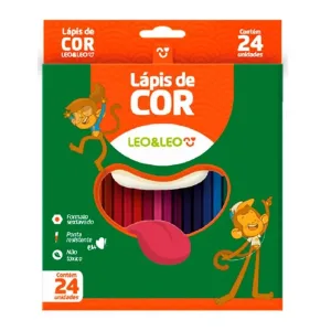 Lapis Cor Leo Leo 24 Cores Sextavado