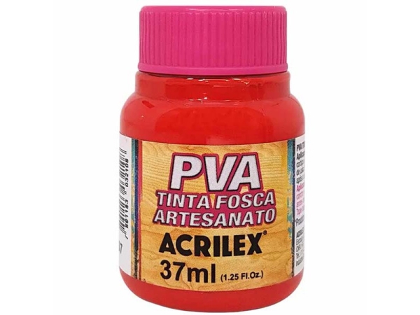 Tinta PVA 37 ml Vermelho Fogo - Acrilex