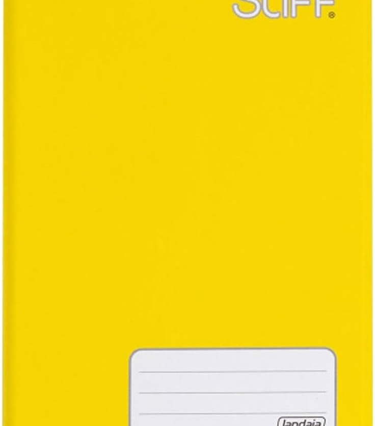 Caderno brochura 1/4 (capa dura) Stiff 96 Folhas Amarelo - Jandaia