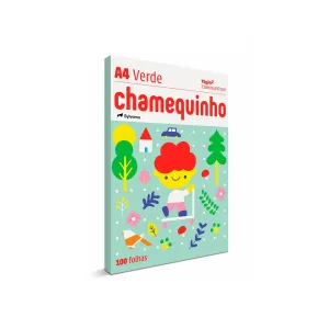 Papel Sulfite A4 Colorido Chamequinho 75 g Verde - Chamex
