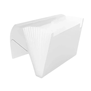 Pasta sanfonada (plastica) A4 12 Divisoes Cristal - Polibras