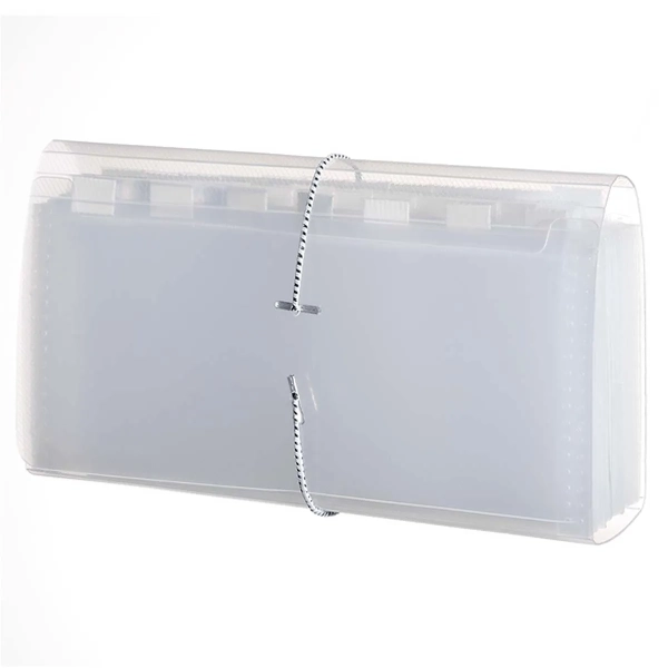 Pasta sanfonada (plastica) Porta Cheque 31 Div. Cristal - Acp