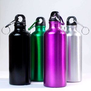 Garrafa de alumínio Color 500 ml (Sortido) - Kit