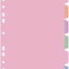 DIVISORIA FICHARIO PLASTICA 06 PROJECOES SWEET CORES MISTA UNIDADE 856 - ACP