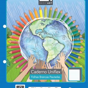 Bloco para fichário universitário Uniflex Color 96fls. - Jandaia