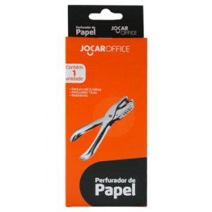 Perfurador de papel (com 1 furo) Jocar Galvanizado P/6 Fls. - Leonora