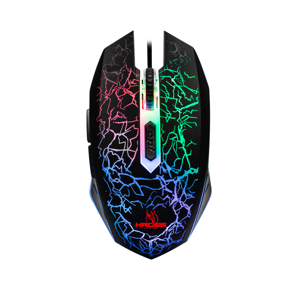 Kit Gamer Kross 5 em 1 - USB, LED, Iluminação Rainbow - KE-GK5150 Mouse + Teclado + Mouse Pad + Headset e Mouse Bungee - Image 2