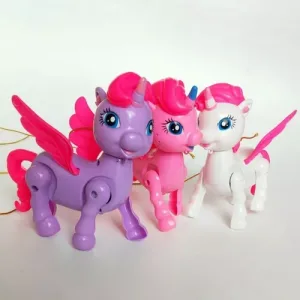 Unicornio De Brinquedo C/ Som Luz Anda Poney Cavalo