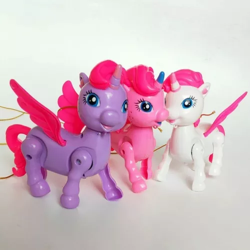 Unicornio De Brinquedo C/ Som Luz Anda Poney Cavalo