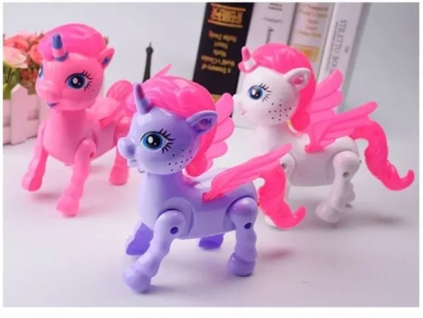 Unicornio De Brinquedo C/ Som Luz Anda Poney Cavalo - Image 2