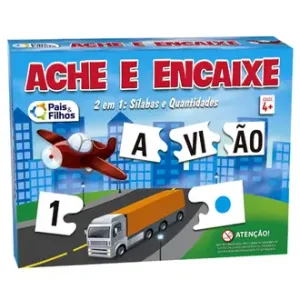 Jogo diverso Ache e Encaixe 2em1 - Pais E Filhos