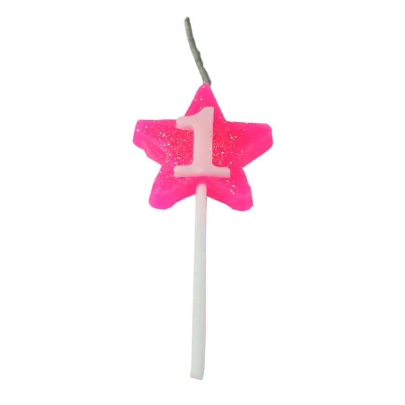 VELA ESTRELA ROSA NUMERO 1