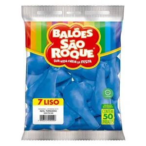 BALÃO SÃO ROQUE N°7 - AZUL TURQUESA