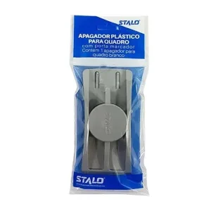 Apagador para quadro branco c/Porta Marcador - Stalo