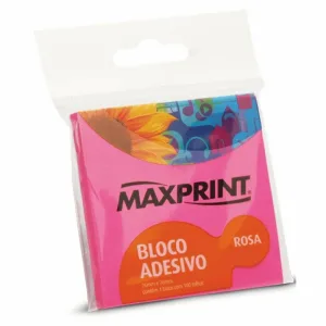 POST-IT Bloco de Recado Autoadesivo 76 mm x 76 mm Rosa Neon 100 fls. - Maxprint