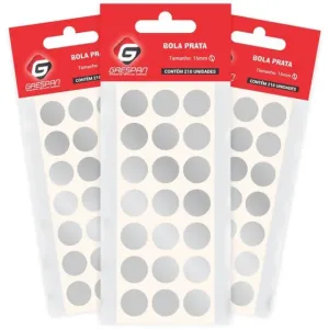 Etiqueta redonda OURO15mm. c/210 Etiq. - Grespan