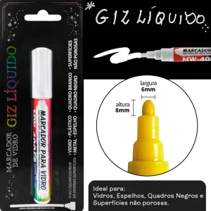 Giz líquido Mw-400 Branco 6mm - Gramp Line