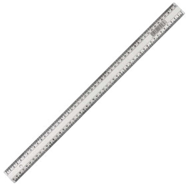 Regua plastica Super Cristal 50cm. - Waleu