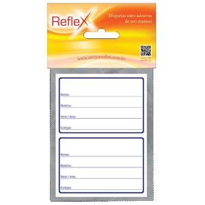 ETIQUETA ESCOLAR TARJA AZUL 50X80CM. CT.C/08 1222 - REFLEX