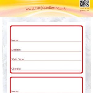 ETIQUETA ESCOLAR TARJA VERMELHA 50X80CM. CT.C/08 1221 - REFLEX