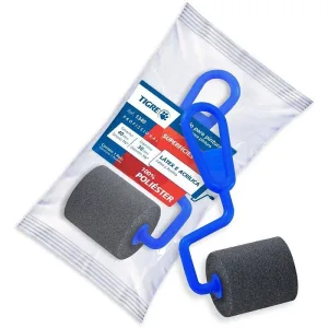 Rolo de Pintura Espuma Poliestireno 1340 Cinza 4 cm - Pincéis Tigre