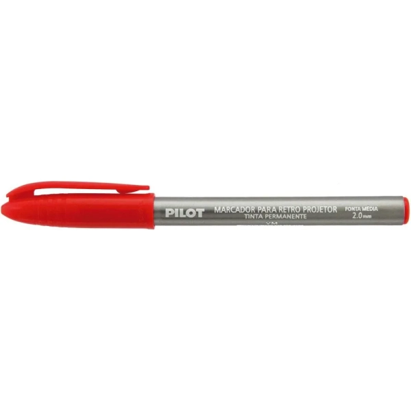Caneta para retroprojetor 2.0mm Marcador VERMELHA- Pilot