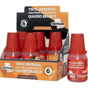 Tinta Marcador Quadro Branco Reabastecedor Genial 20 ml Vermelho - Gramp Line
