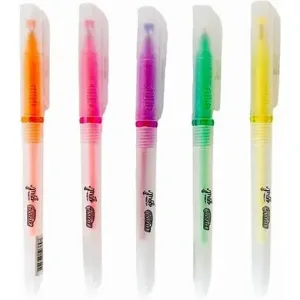 Caneta Gel Fluorescente 1,0 mm 5 Cores - BRW