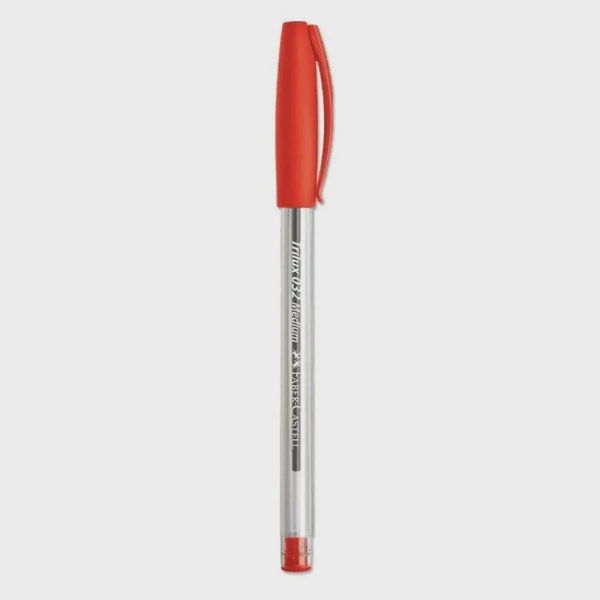 Caneta esferografica Trilux Ponta Media Vermelha - Faber-Castell