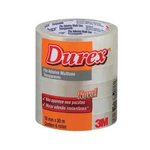 Fita Adesiva Durex Transparente 12 mm x 50 m - 3M