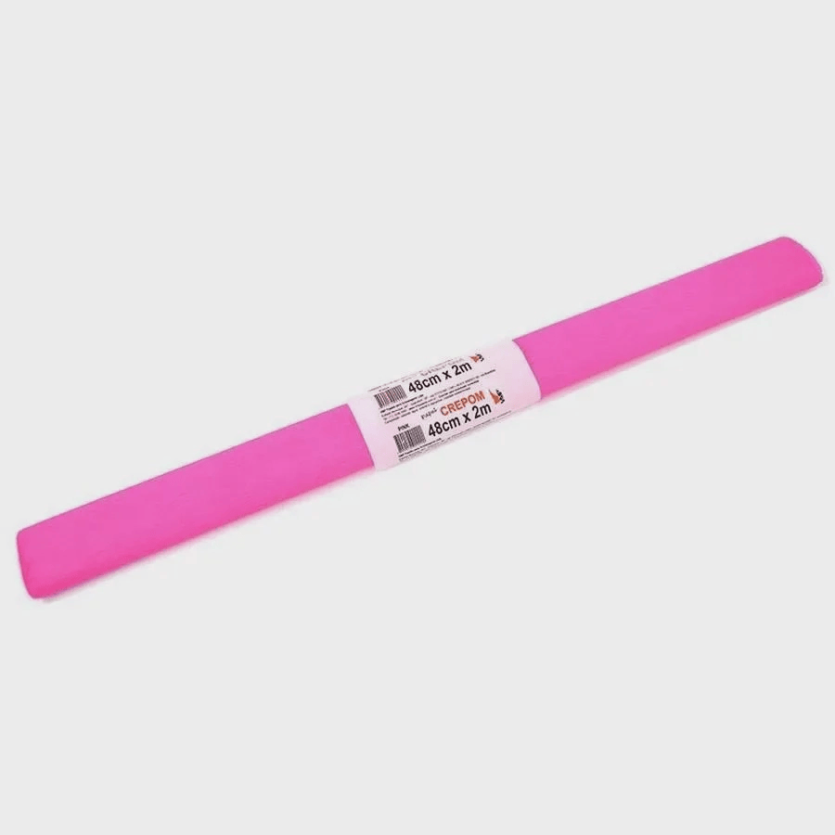 Papel crepom PINK 48cmx2,00m. - V.M.P.