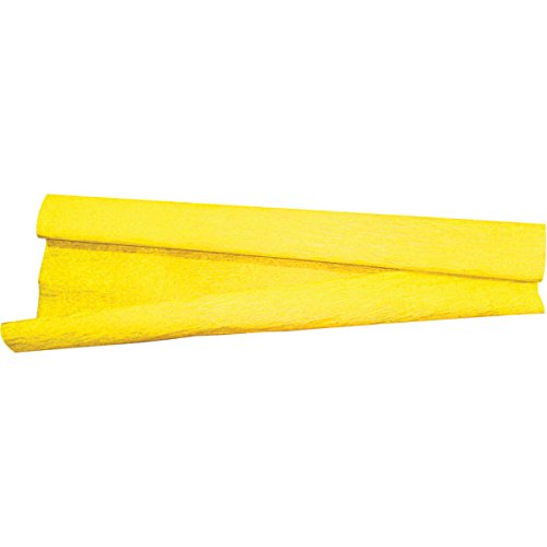 Papel crepom AMARELO 48cmx2,00m. - V.M.P.
