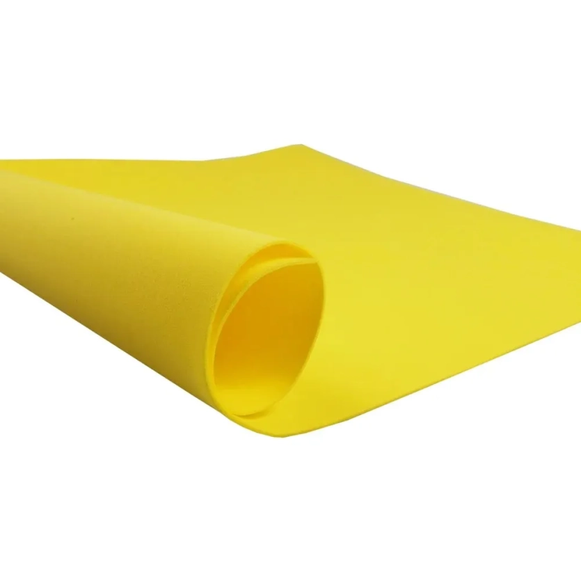 PLACA EM EVA 48X40CM AMARELO 1,6MM  MAKE+
