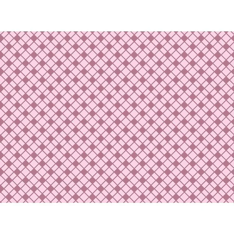 Placa em E.V.A. (estampado) 60x40cm Xadrez Rosa 2mm - Make+