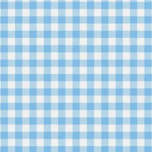 Placa em E.V.A. (estampado) 60x40cm Xadrez Branco/Azul 2mm - Make+