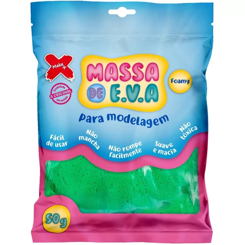 MASSA EVA 50G MAKE+ VERDE ESCURO(E)