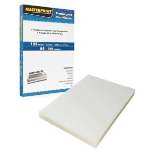 PLASTICO PARA PLASTIFICACAO POLASEAL A4 220X307 (0,07) CONJ/100 24B02M02200307 - MASTERPRINT