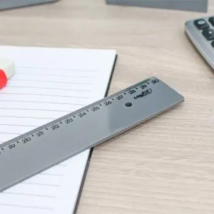 REGUA DE POLIESTIRENO NEW LINE CINZA 30CM - WALEU