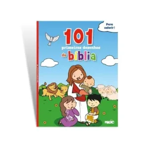 LIVRO INFANTIL COLORIR 101 DESENHOS DA BIBLIA 104PGS UNIDADE 90496 - MAGIC KIDS