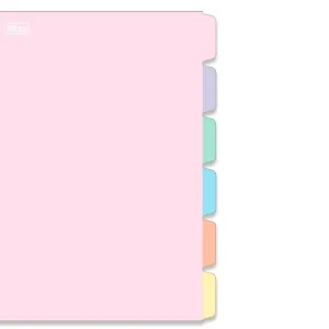 DIVISORIA 6 DIV. TILIBRA COLEG PASTEL(E)