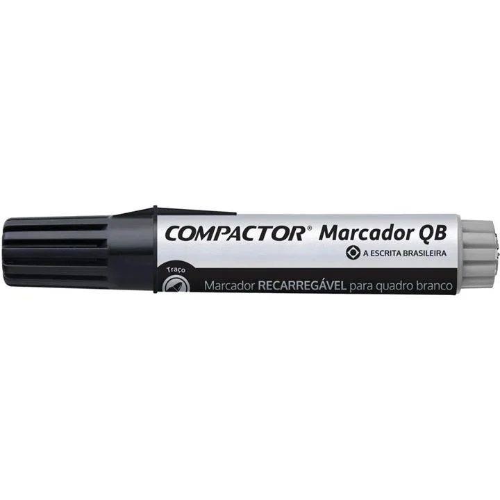 MARCADOR Q BCO COMPACTOR RECAR PRETO